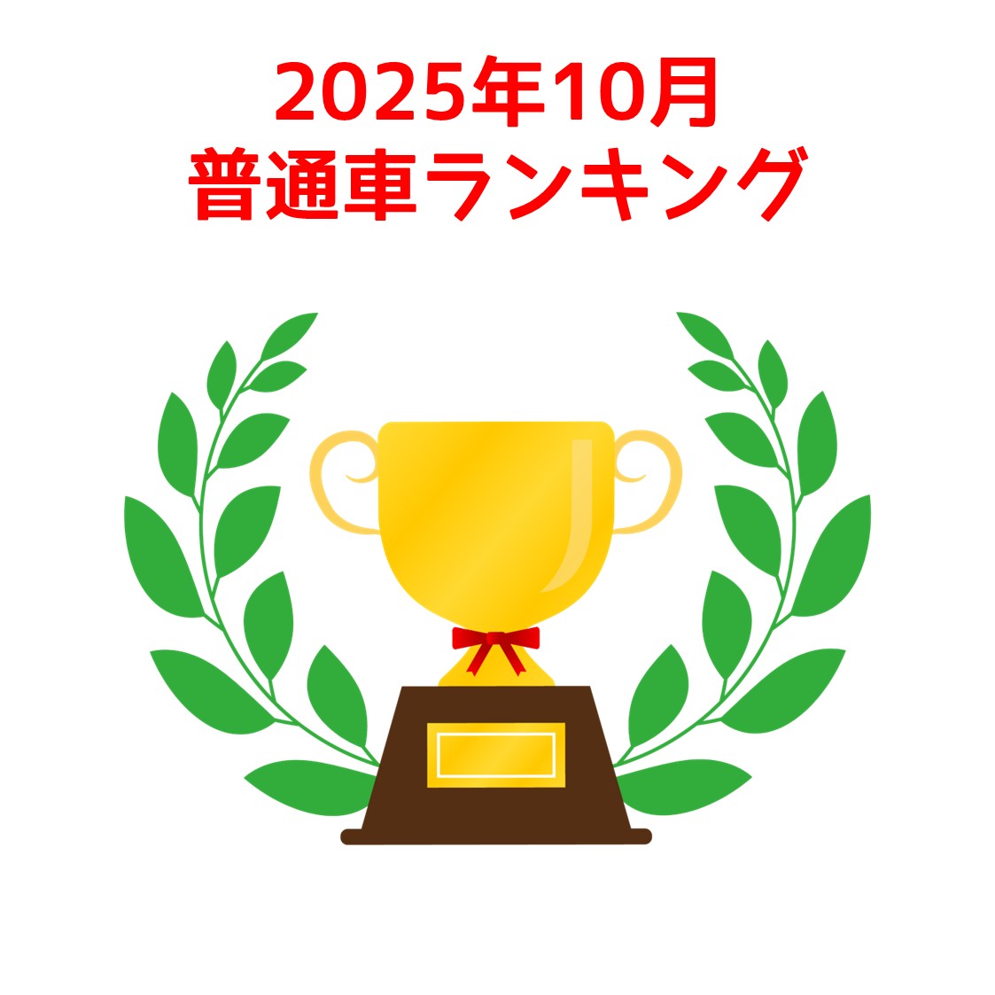 2025年10月普通車ランキング